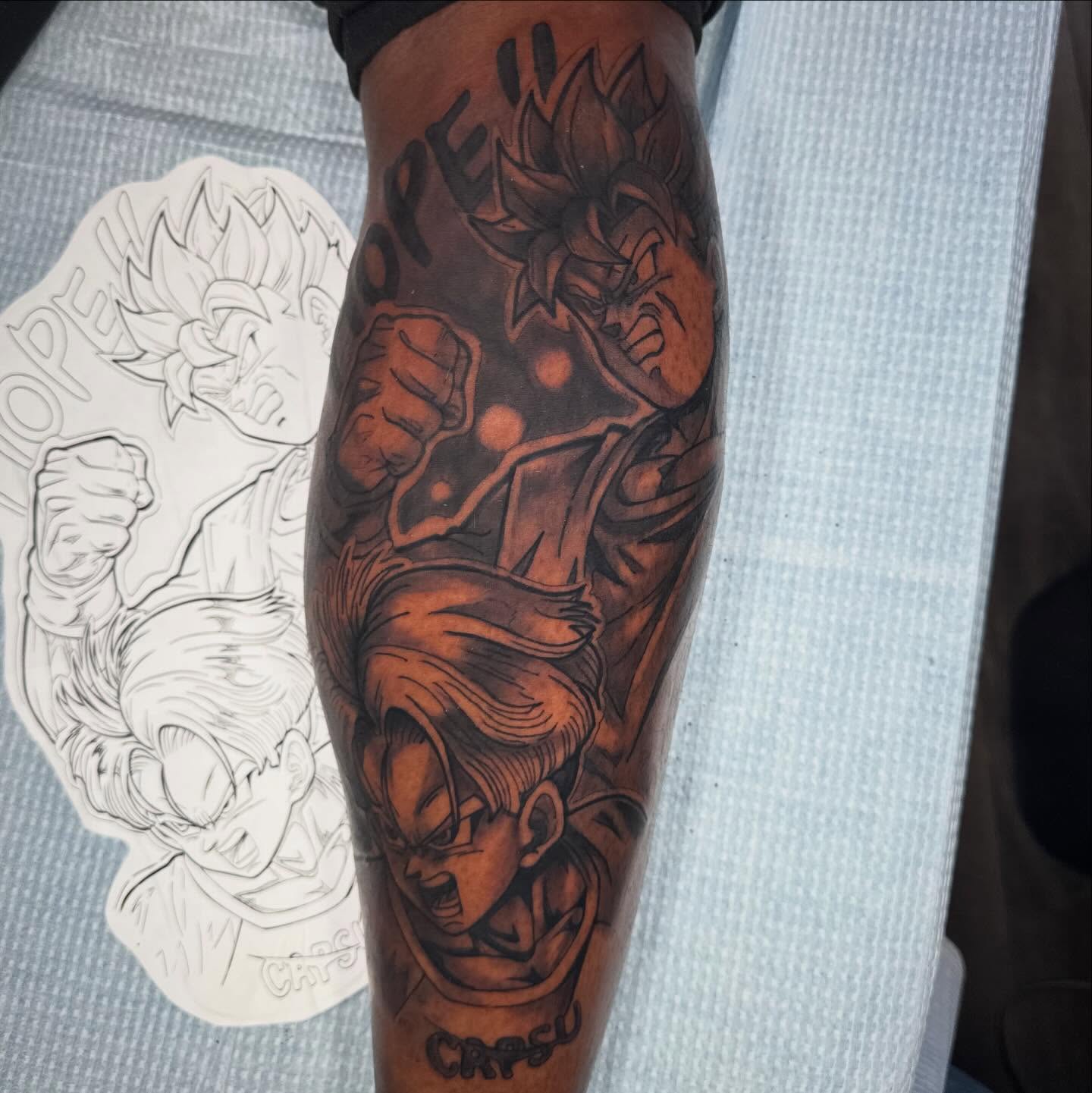 GOHAN & TRUNKS tattoo by Yak Jr