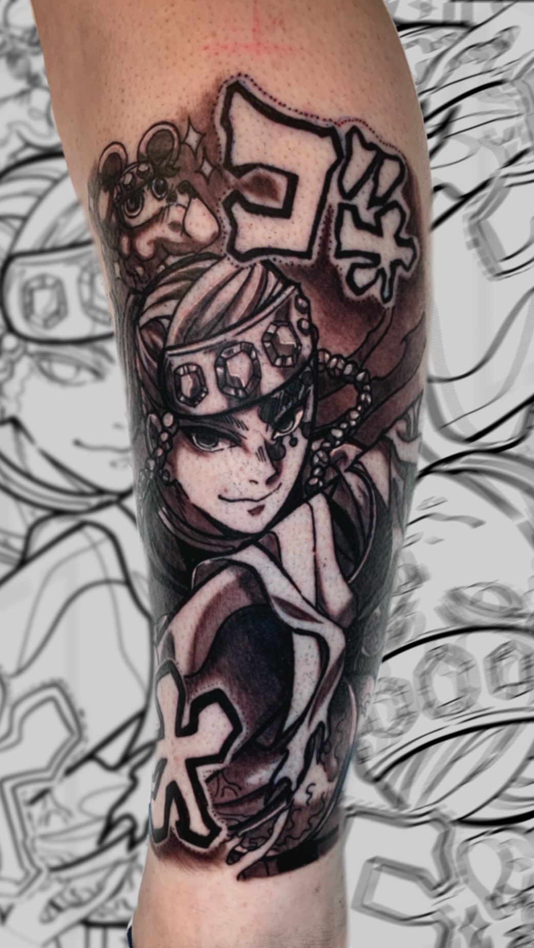 Tengen Uzui tattoo by Yak Jr